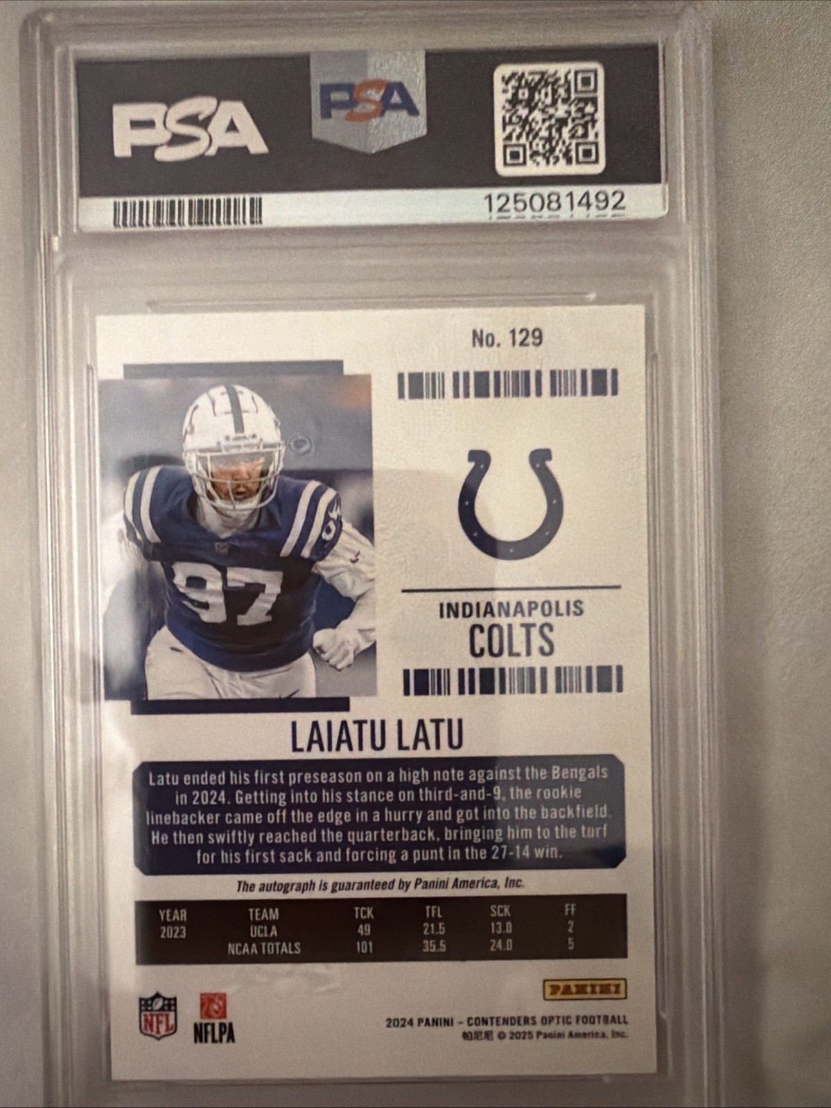 2024 Contenders Optic Laitu Tu Latin Gm8 Auto