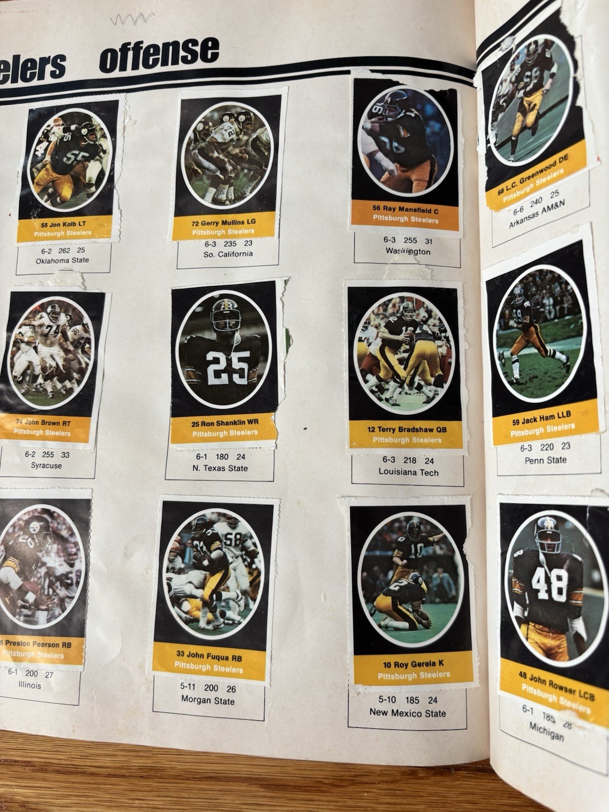 Vintage NFL Action 1972 Sunoco Sticker Album with Stickers – 90% Complete 💥