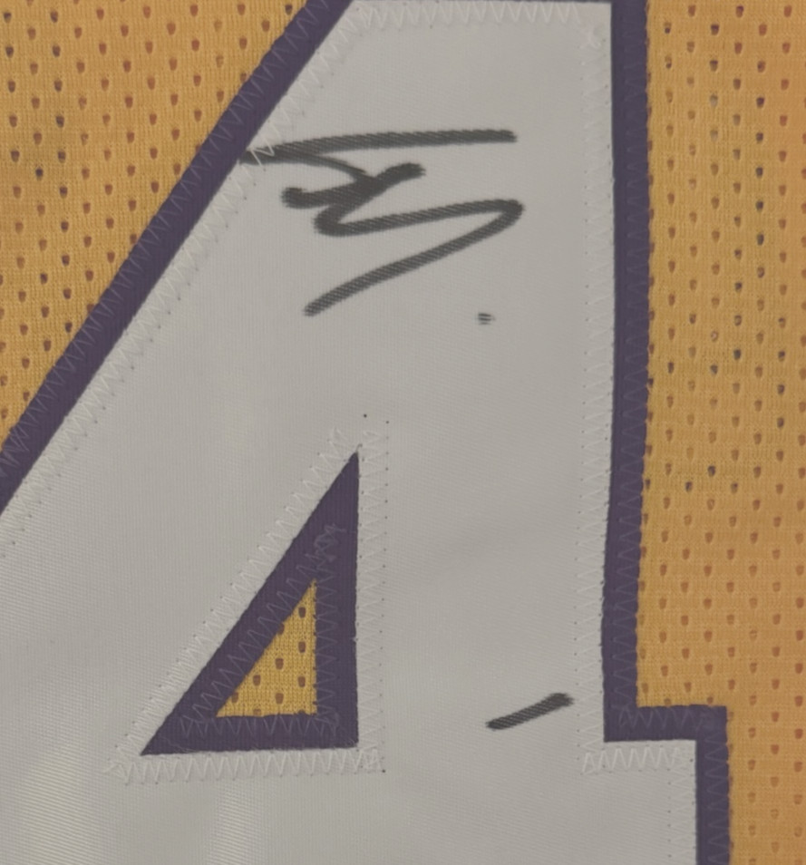 Shaq Shaquille O’Neal Signed Yellow Gold Jersey Auto Beckett BAS Witnessed