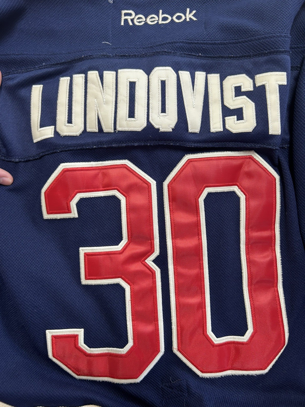New York Rangers Lundqvist 85th Anniversary Jersey Reebok NHL Hockey Mens Sz 46