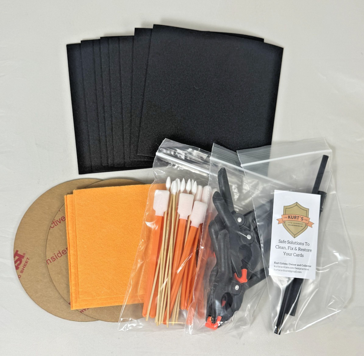 Kurt’s Card Care Cleaning Kit, Recovery Polish, & Accessory Pack – Grading Prep