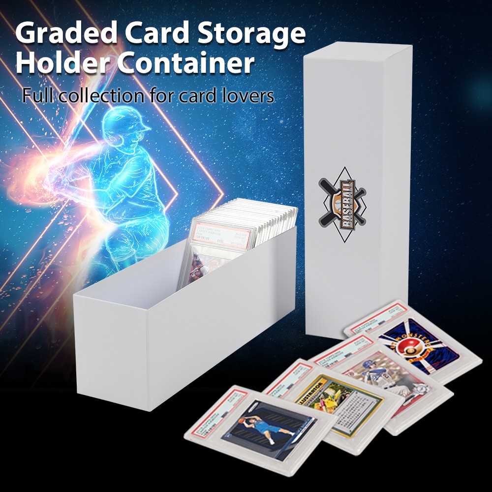 25 Storage Boxes LOT 800 Count Ct Sports Cards Trading White Max Pro Shipping US