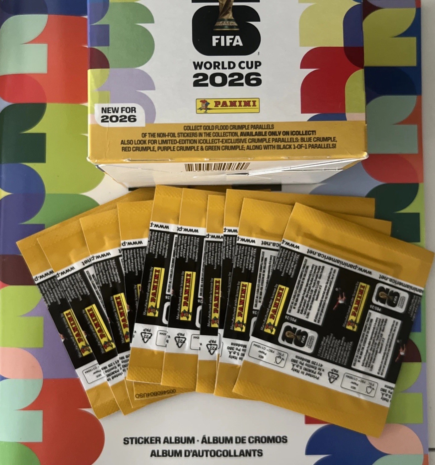 2026 Panini FIFA World Cup Gold Crumple Online Exclusive 1 Pack Sealed On Hand