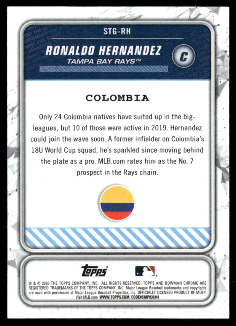 2020 Bowman – Spanning the Globe Chrome Ronaldo Hernandez #STG-RH (RC)