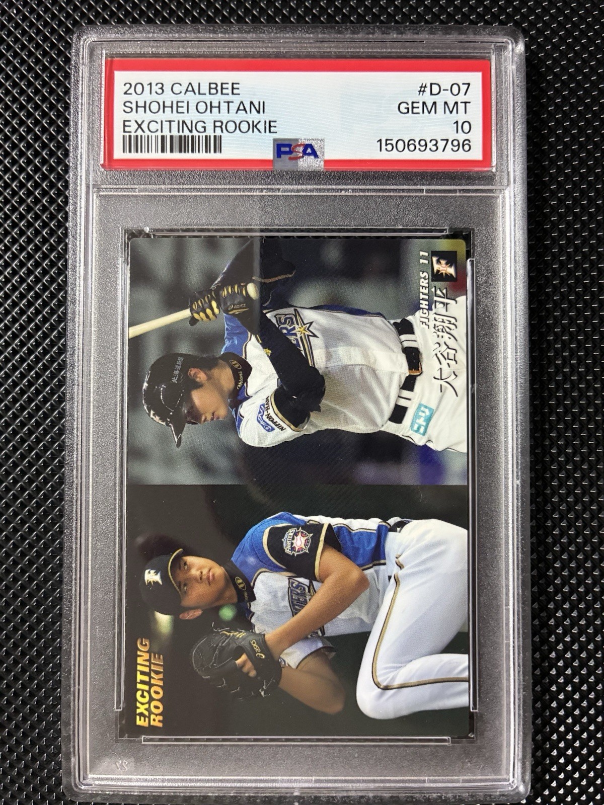 2013 CALBEE EXCITING ROOKIE #D-07 SHOHEI OHTANI ROOKIE RC PSA 10