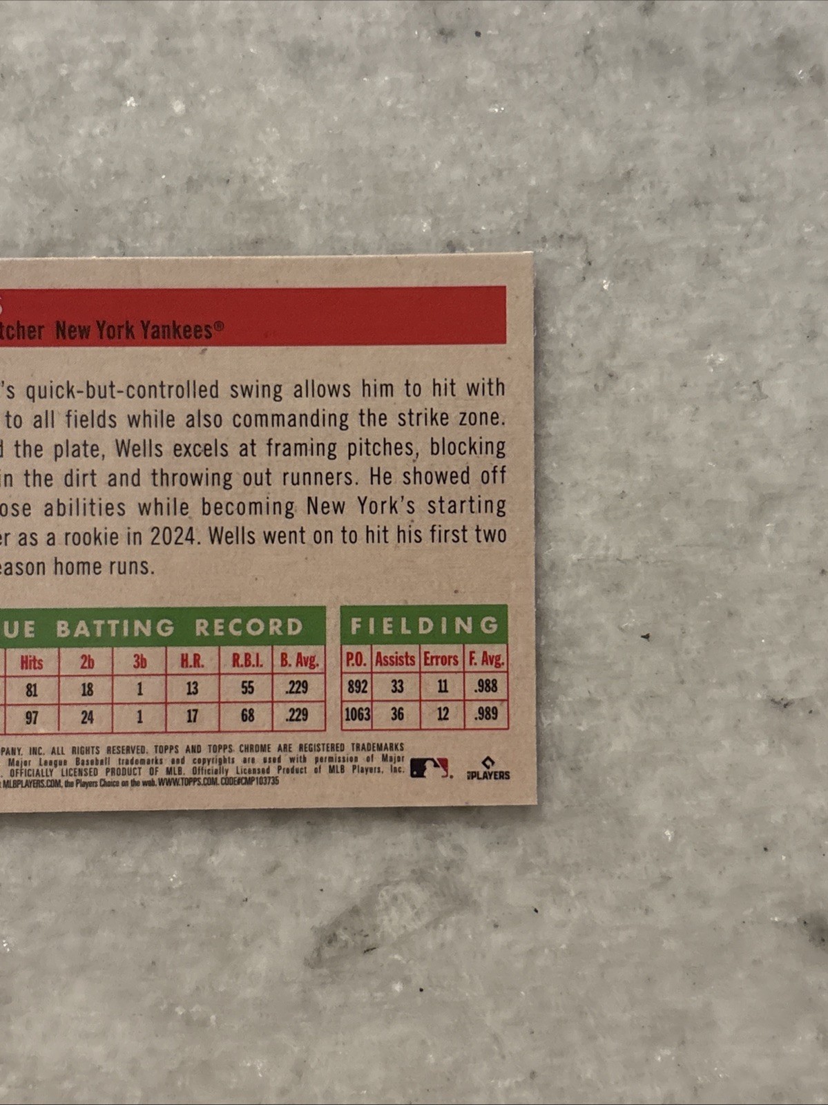 2025 Topps Chrome Platinum Austin Wells #165 Toile Cream Rose Gold Refractor /75