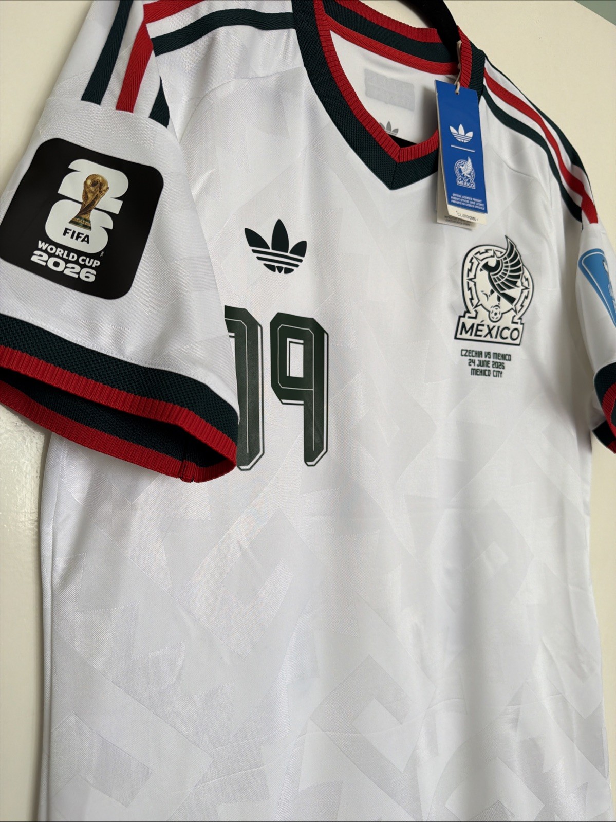 Gilberto Mora #19 Mens MEDIUM Mexico AUTHENTIC KitRoom Jersey Match Prepared