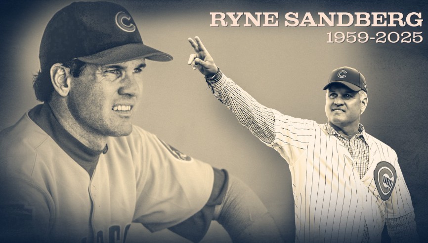 Chicago Cubs Ryne Sandberg Memorial Pin (not a jersey patch)