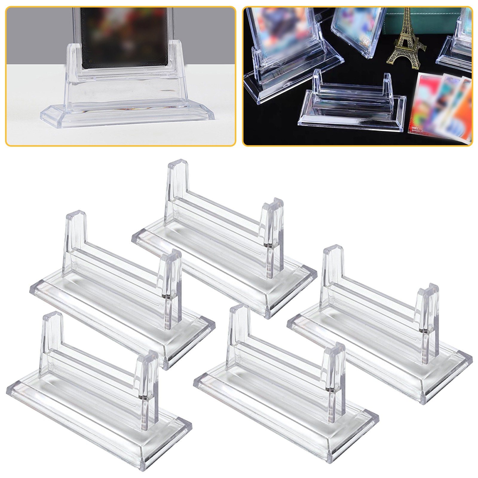 5-30Pcs Magnetic Card Holder Base Trading Card Display Stand Protector Case Base