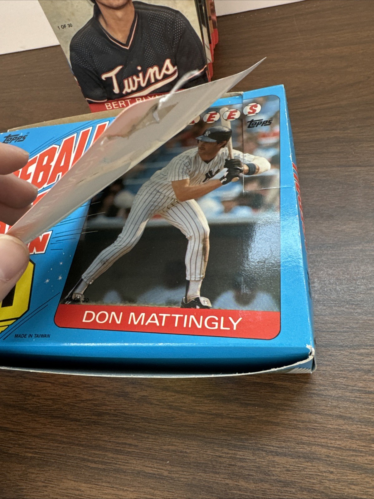 1986 Topps 3D 3-D Baseball Stars Complete Set 1-30 With Original Box