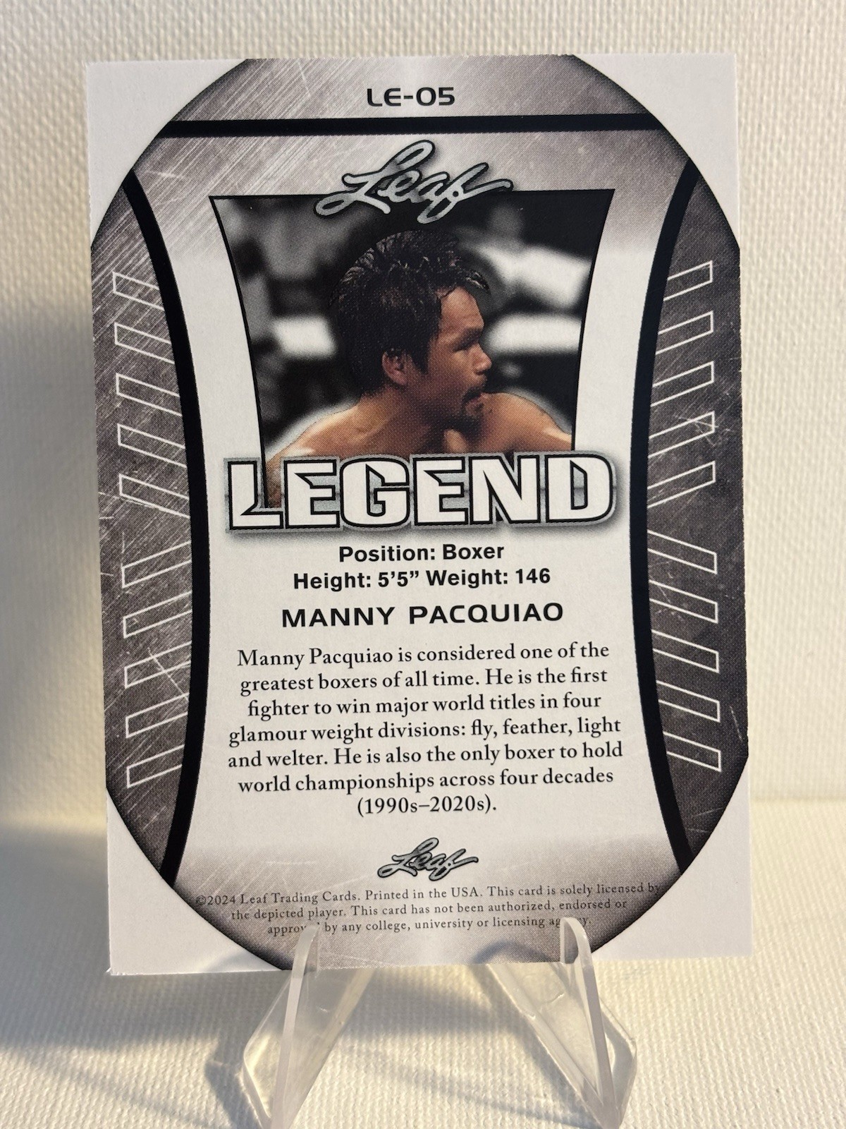 Manny Pacquiao 2024 “Special Release” Exclusive Edition Boxing Card!
