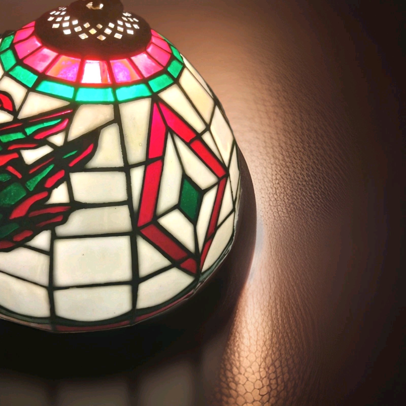 NHL Minnesota Wild Tiffany Style Vintage 12″ Stained Glass Shade MADE IN U.S.A.
