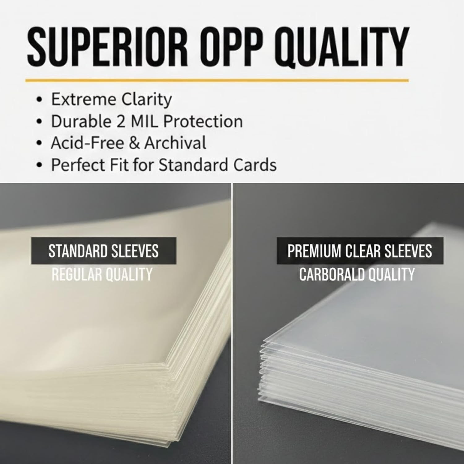 Super Card Sleeves – Penny Sleeves for Trading Cards – Ultra Clear OPP 2 mil…