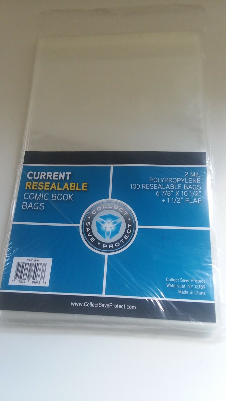CSP Current Resealable Comic Book Bags Package of 100 No PVC NIP 6 7/8×10 1/2