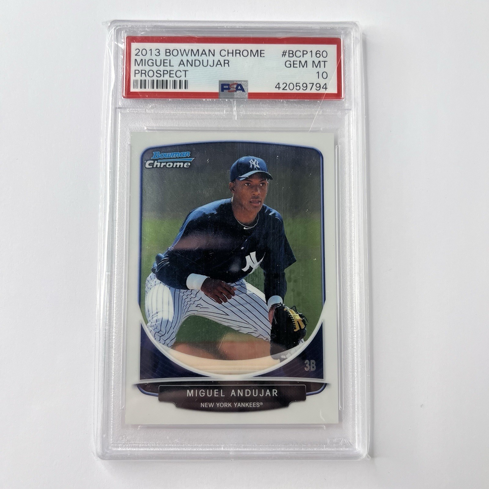 2013 Bowman Chrome Miguel Andujar PSA 10 #BCP16 Mint Rookie RC (3)