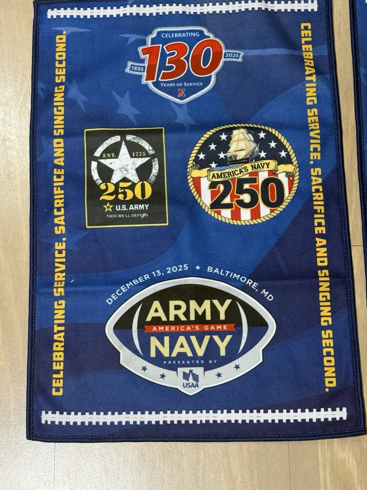 2025 Army-Navy Football Game Towel Super Cool ! 11 By 17 Inches Rare! Microfiber