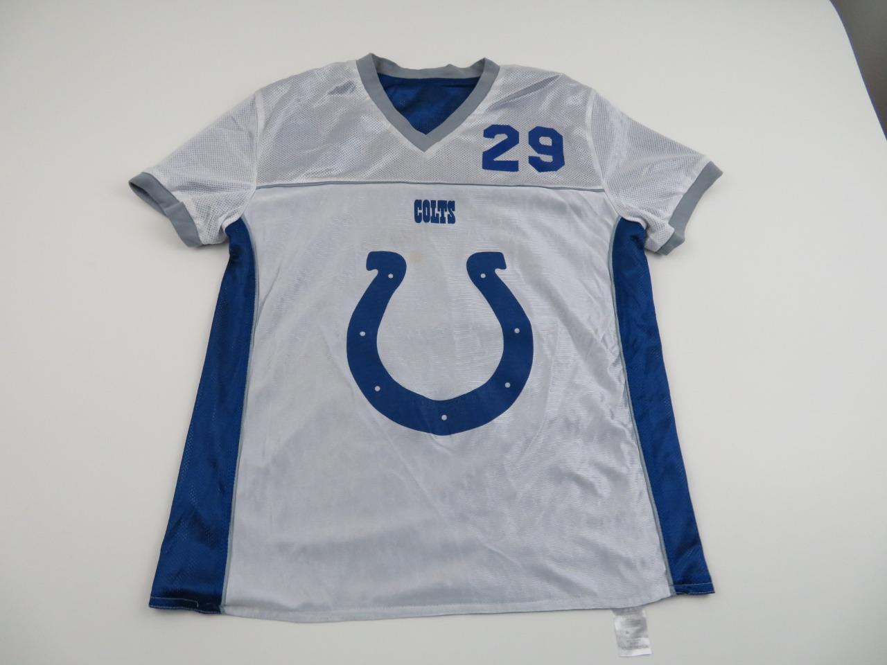 Vtg Y2K Indianapolis Colts Flag NFL Football Reversible Shirt Jersey Mens Medium