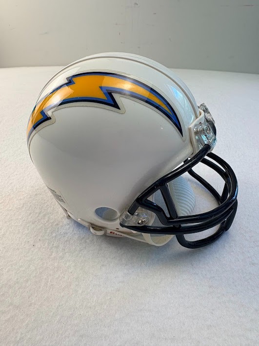 1995 San Diego Chargers Riddell Mini Helmet Steel Face Mask