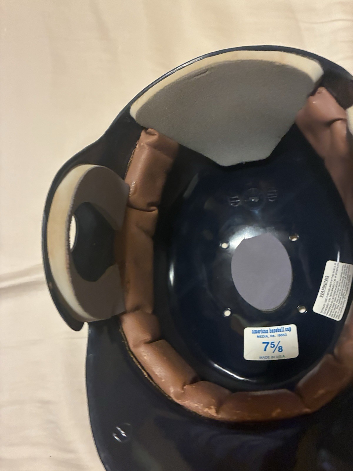 Vintage Cleveland Indians Batting Helmet ABC Double Flap Team Used Official MLB