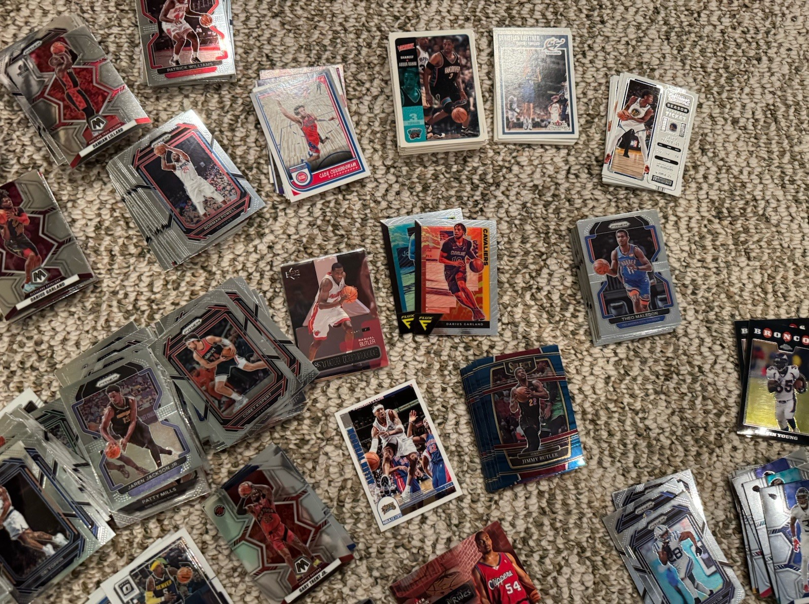 Various NBA NFL Sports Trading Card Lot Basketball Football