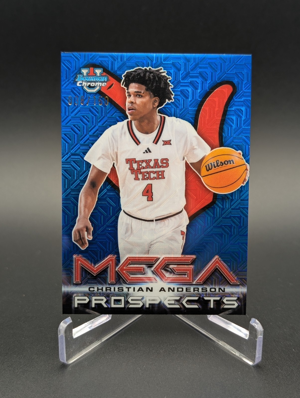 2025-26 Bowman – Mega Prospects Christian Anderson – Blue Mojo Refractor /150 RC