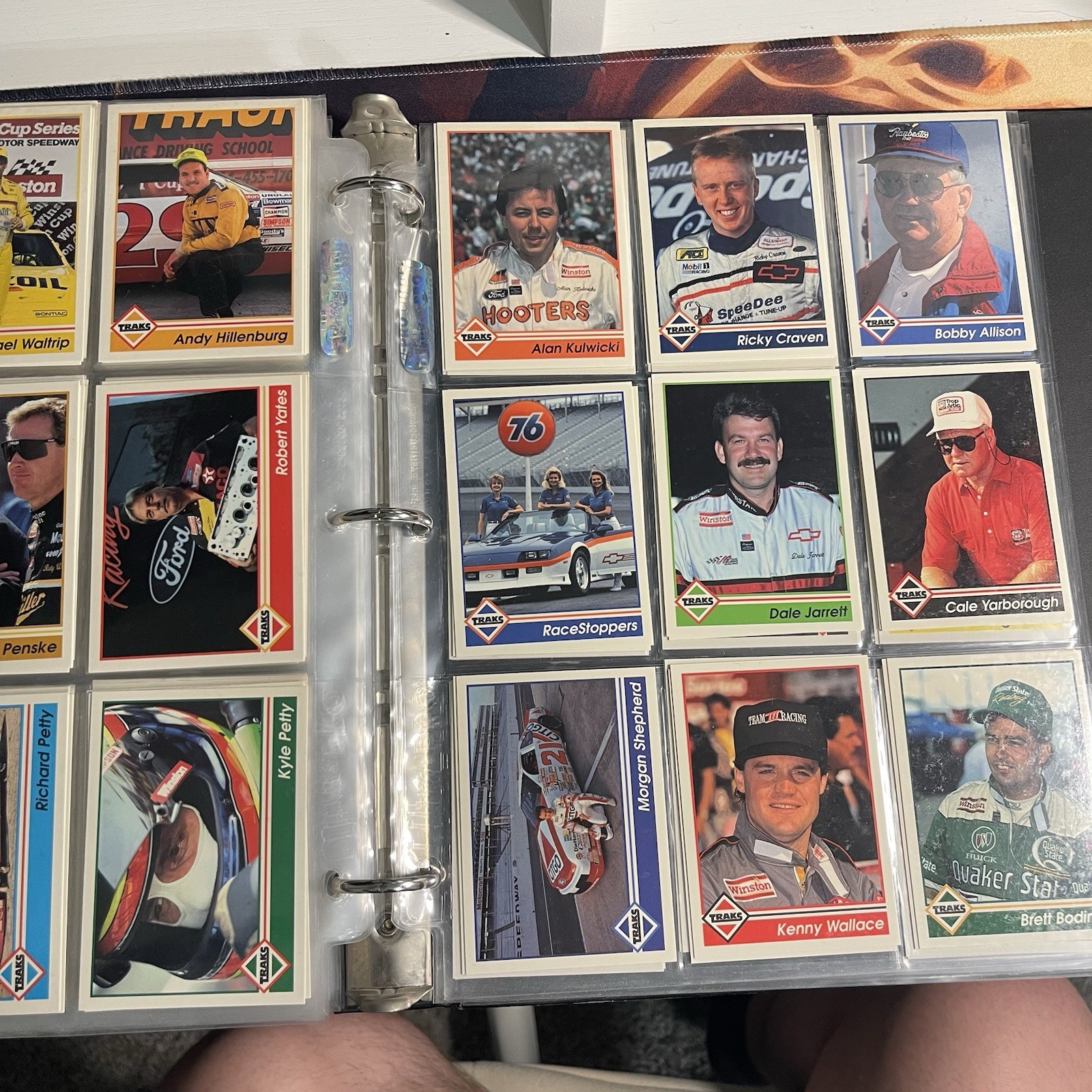 Vinatage 90s Nascar Racing Cards Binder Full