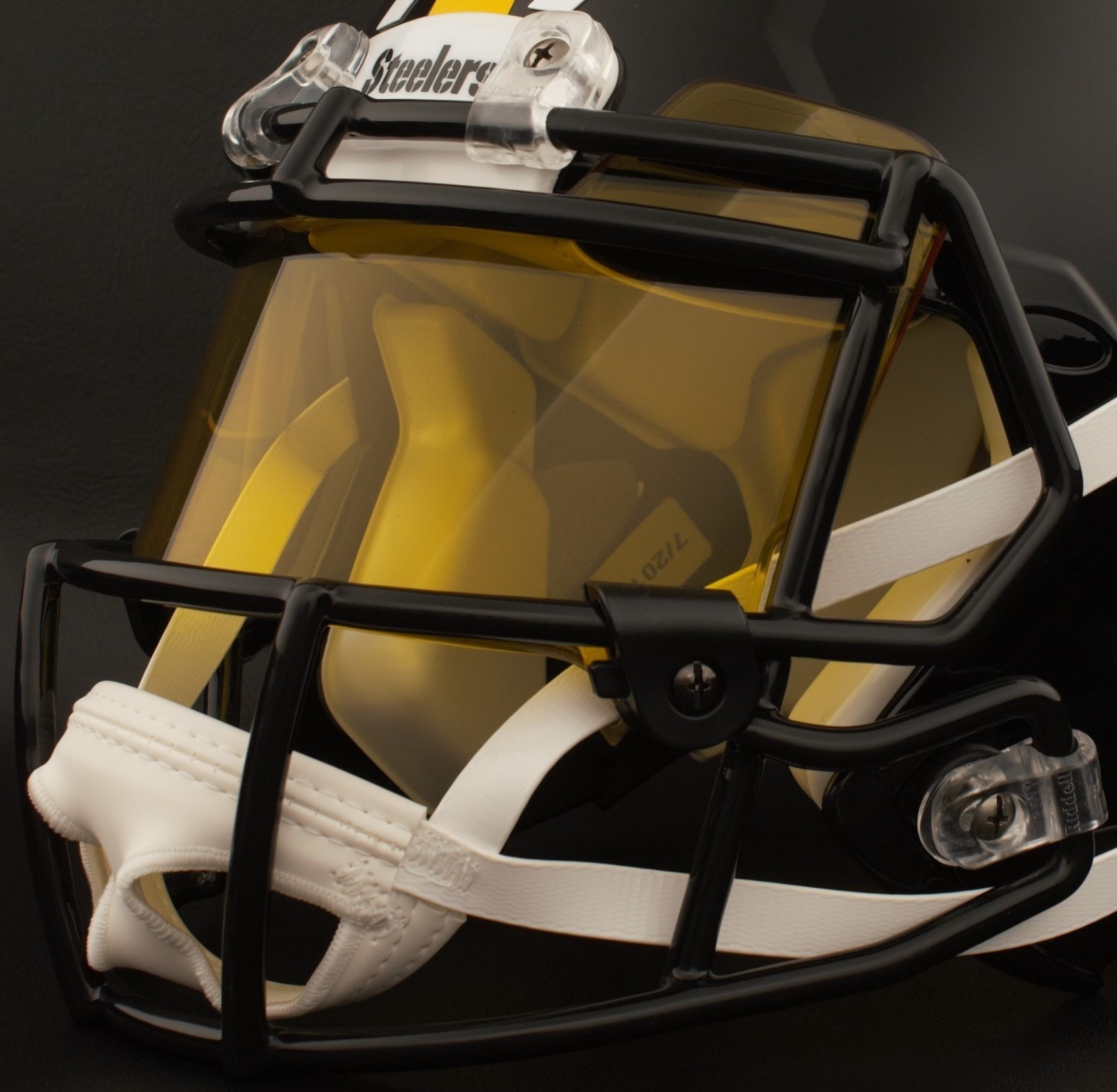 PITTSBURGH STEELERS NFL Football Helmet with COLORED Visor / Eye Shield