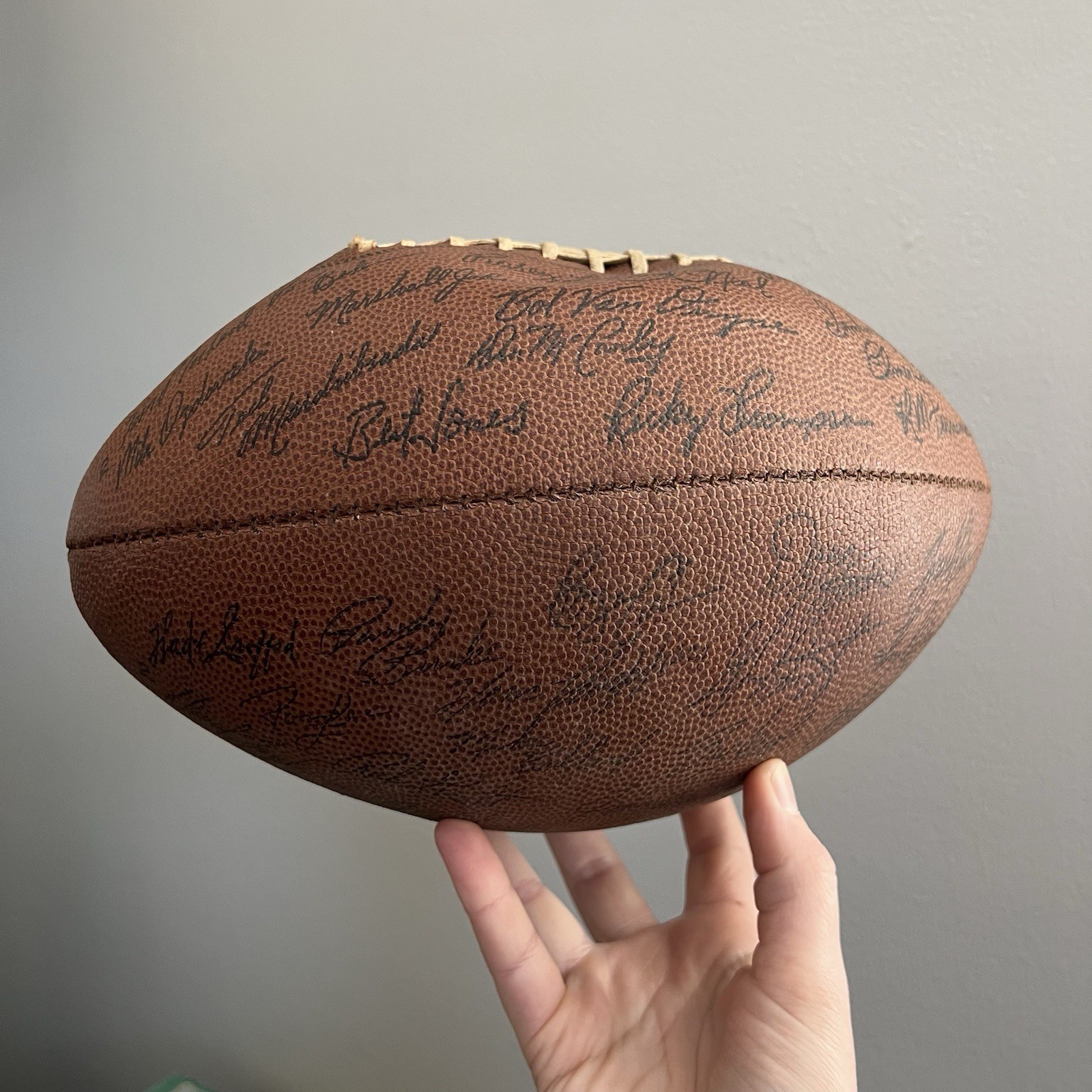 Baltimore Colts Souvenir Football with Replica / Facsimile Signatures (1977?)