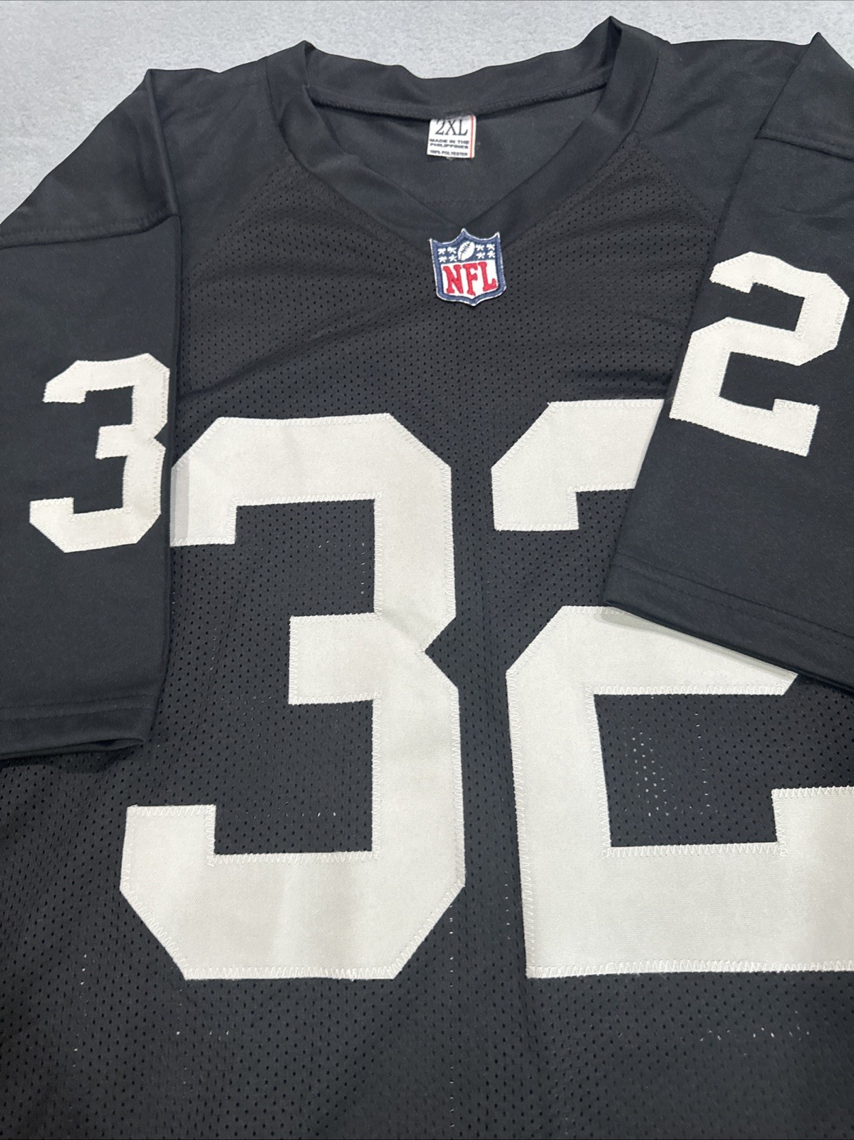 Custom Stitched Unsigned Marcus Allen Black Jersey NWT 2XL
