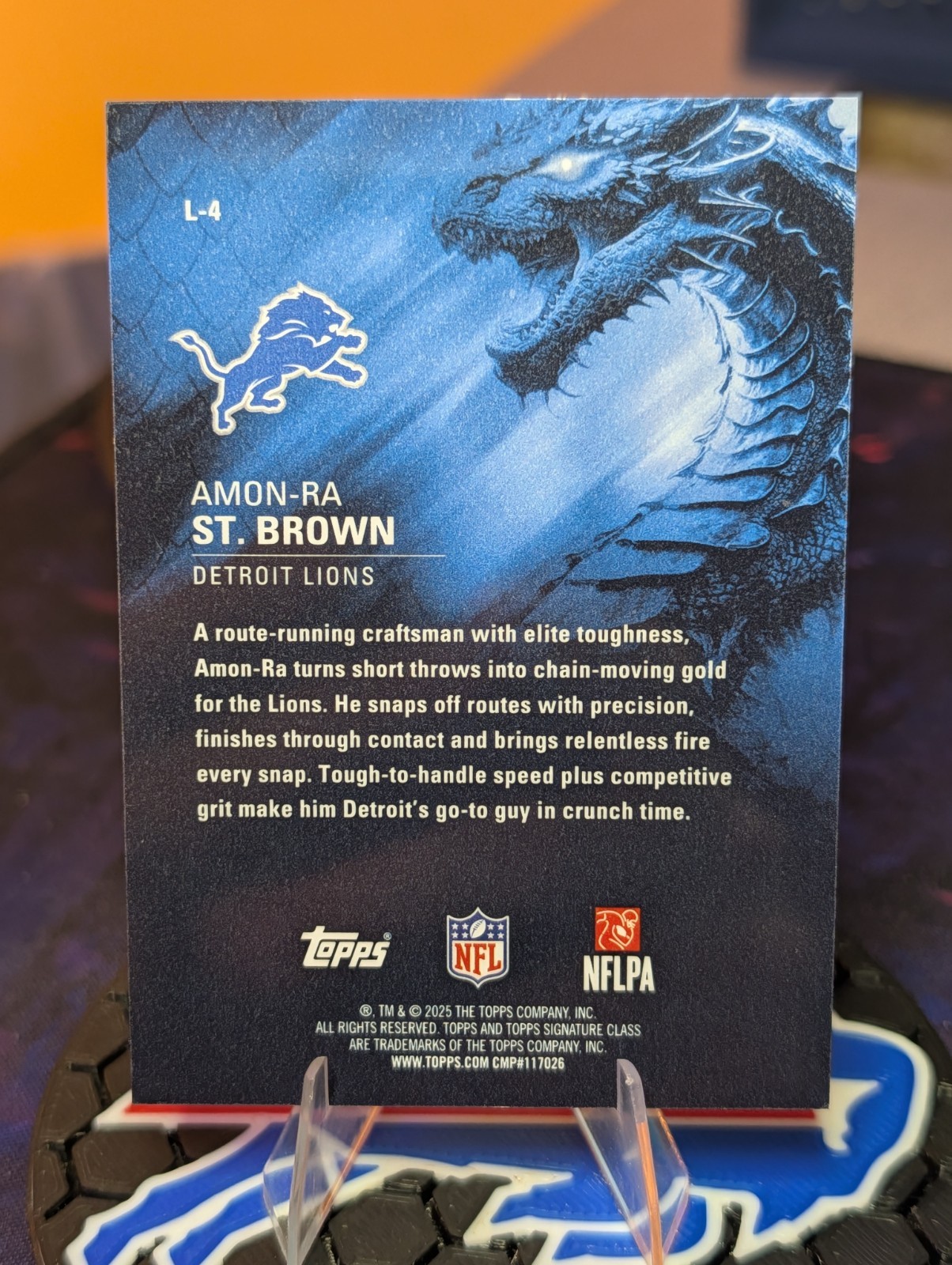 2025 Topps Signature Class Leviathans #L-4 Amon-Ra St. Brown SSP Detroit Lions