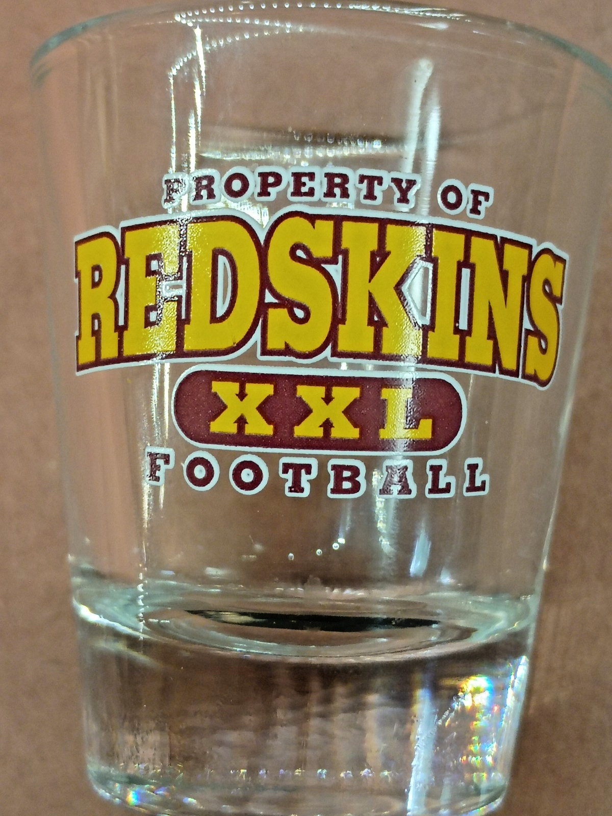NFL Washington Redskins Football Set Of 3 Shot Glasses ‘Property Of’