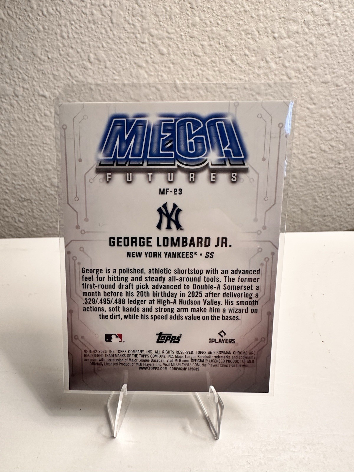 2026 Bowman – SSP Mega Futures George Lombard Jr. #MF-23 (RC)