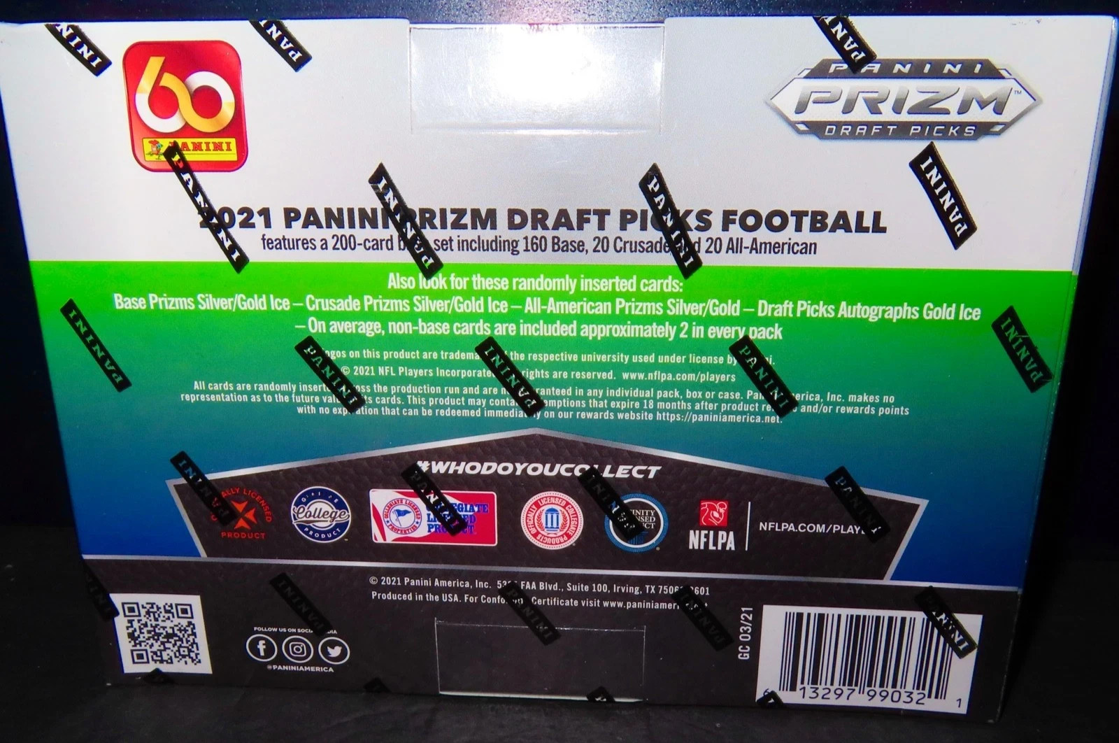 2021 PANINI PRIZM DRAFT PICKS MEGA BOX NEW/FACTORY SEALED 1 GOLD ICE PRIZM AUTO
