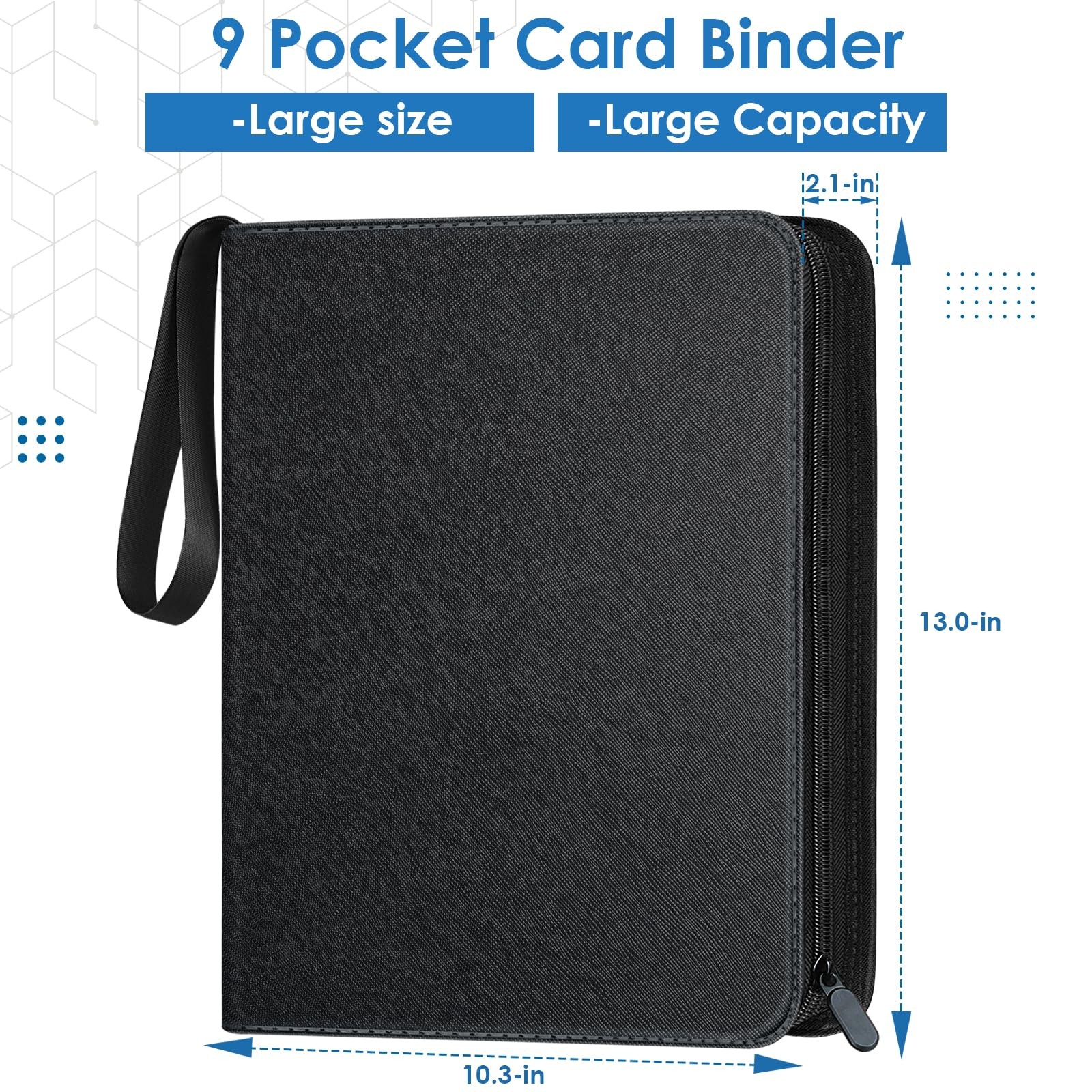 900 Pockets Card Binder, Trading Card 9 Pocket Durable Card Holder Album, Bas…