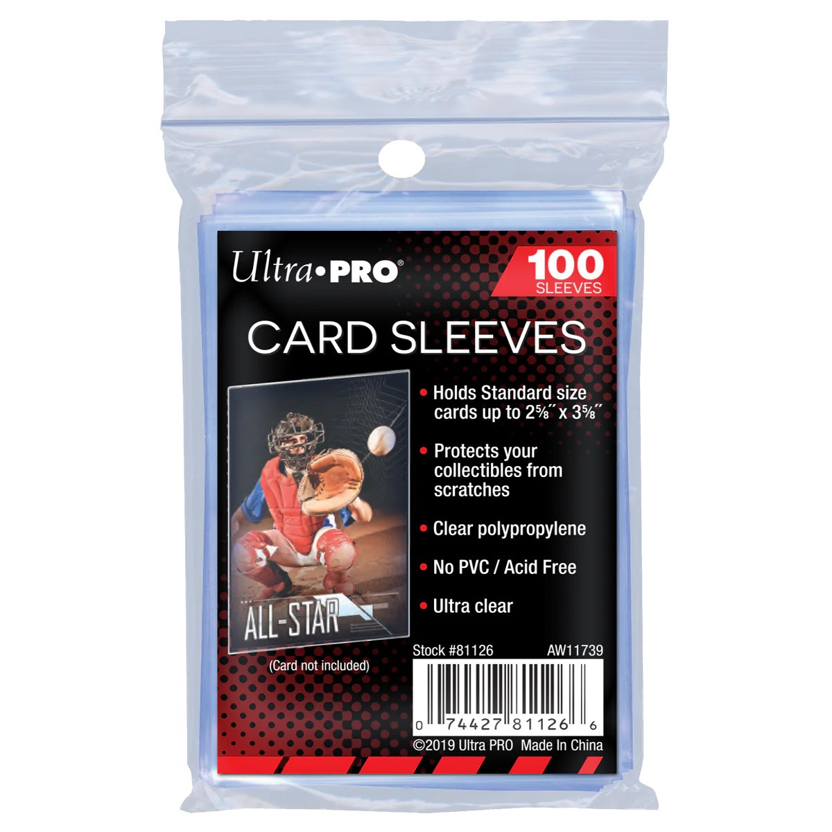 2.5″ x 3.5″ Soft Trading Card Penny Sleeves, 100ct