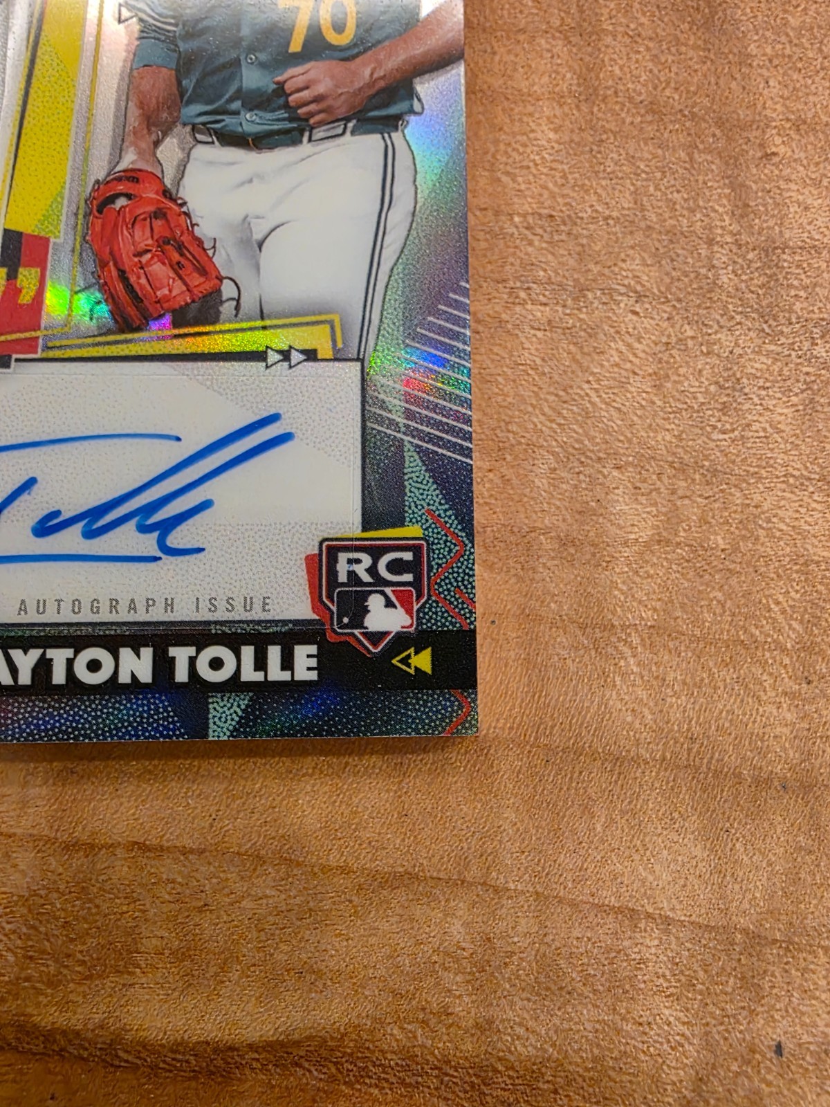 2026 Topps Finest Payton Tolle Rookie 3 Color Worn Patch Auto