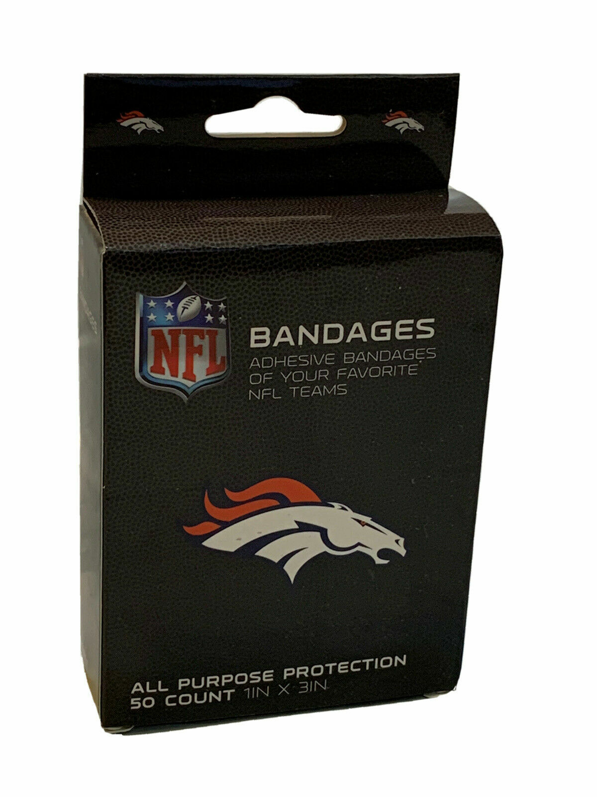 NFL Team Logo Bandages 1″x 3″, 50 Count in Box-Officially Licensed