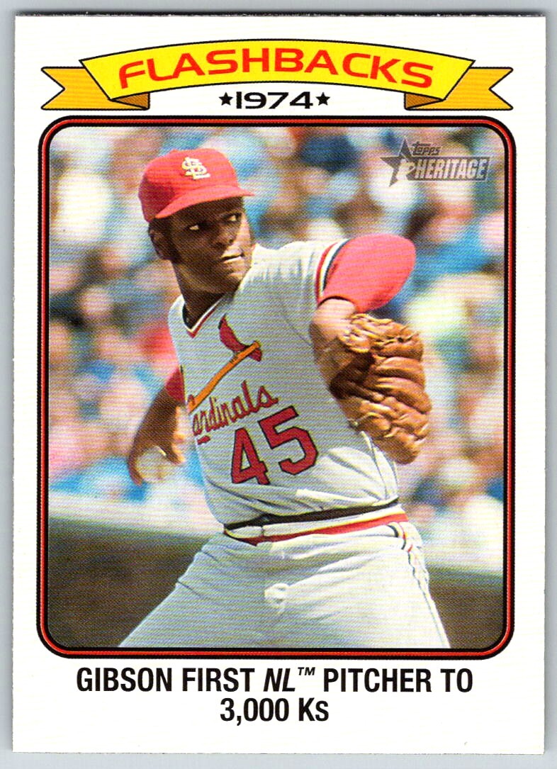 2023 HERITAGE BOB GIBSON BASEBALL FLASHBACKS 1974 ST. LOUIS CARDINALS #AA-2