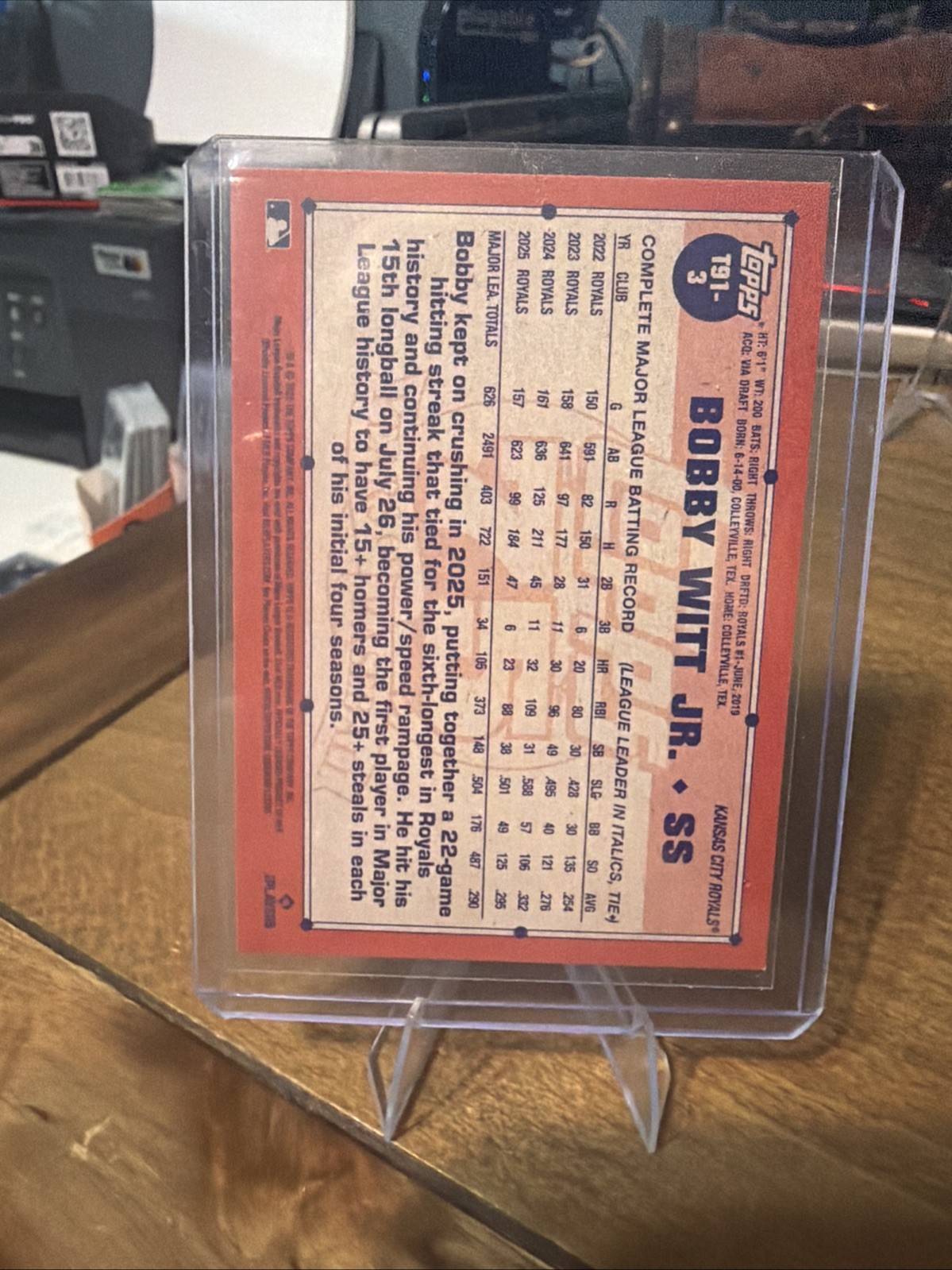 2026 Topps Series 1 Japan Baseball #T91-3 Bobby Witt Jr Koi Fish SP Royals