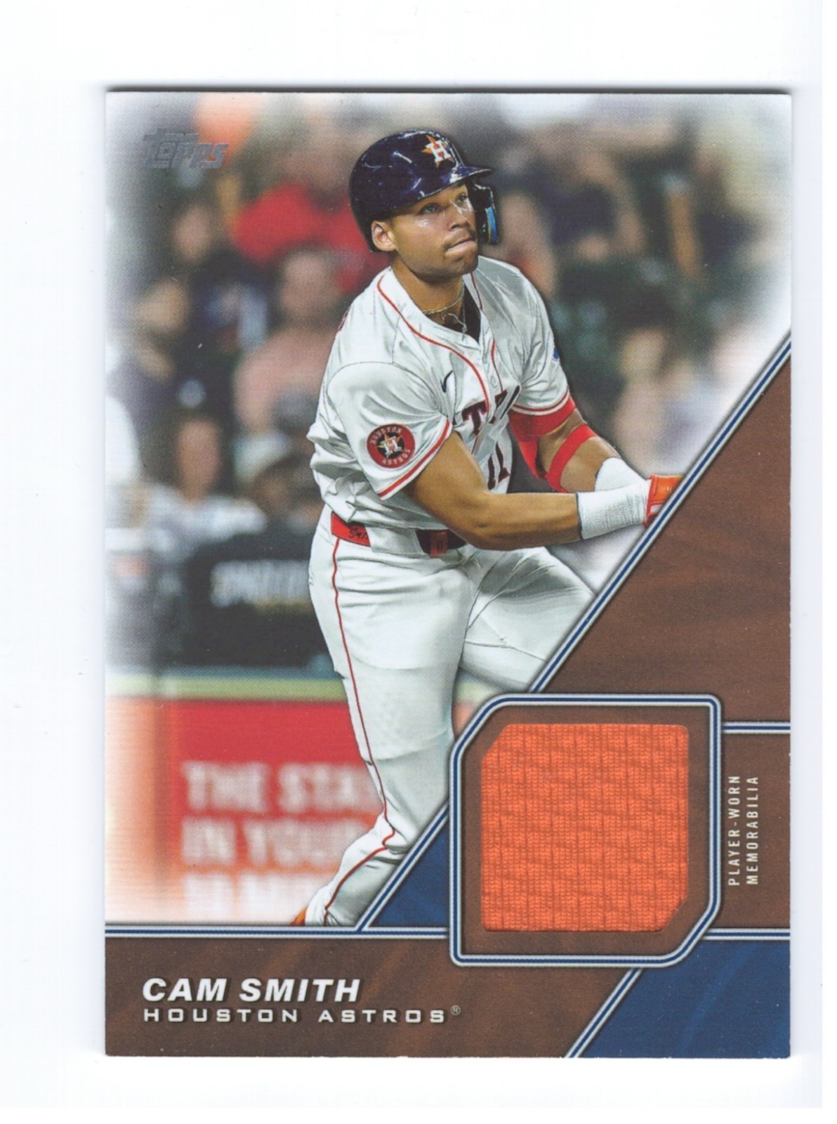 2026 Topps Relic Cam Smith Game Worn Astros FREE SHIPPING!!
