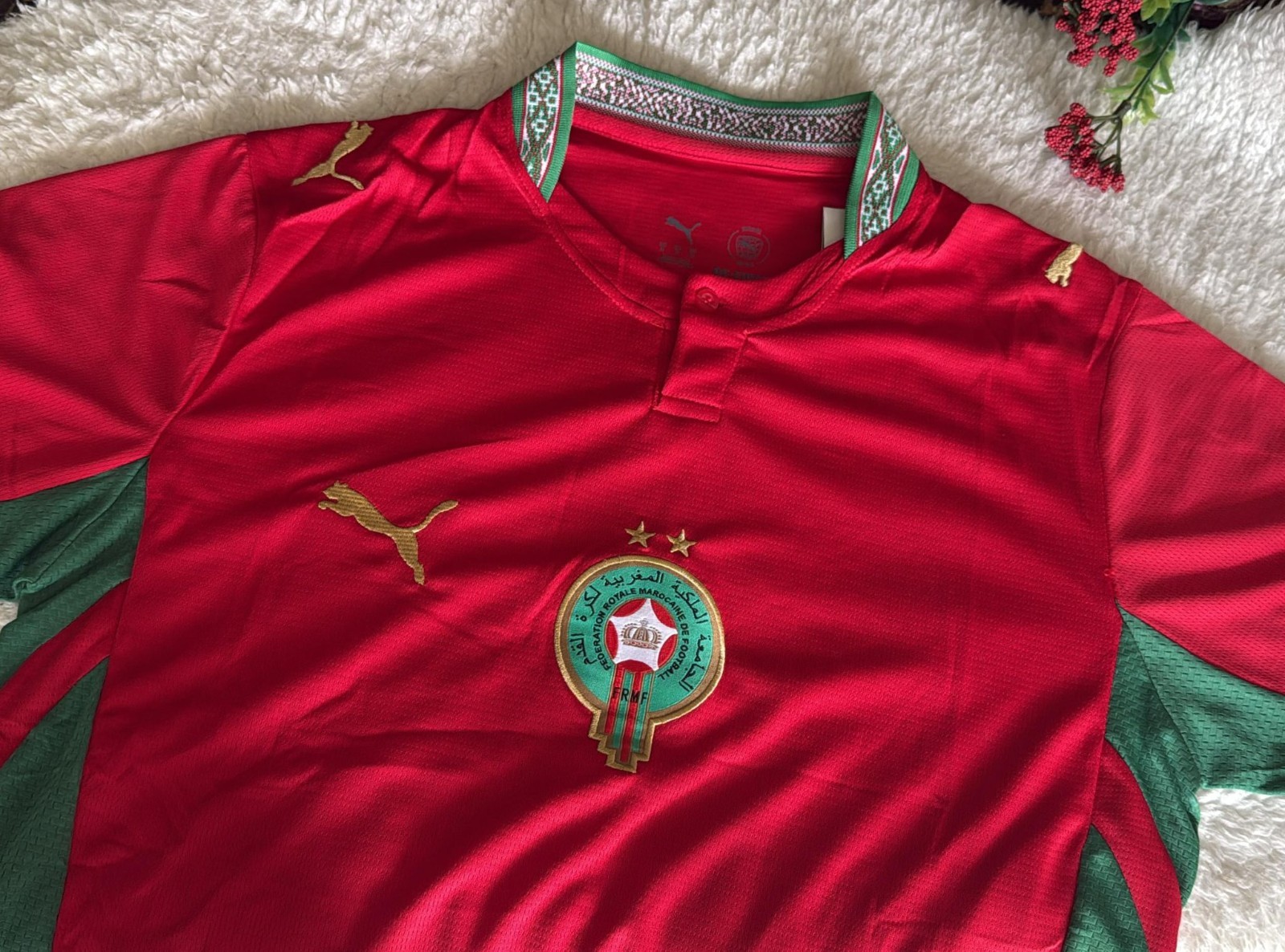 Morocco 2026 World Cup home Jersey Fan section Men’s and women adult