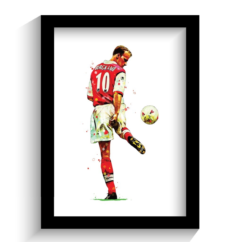 ARSENAL – DENNIS BERGKAMP FRAMED ART PRINT