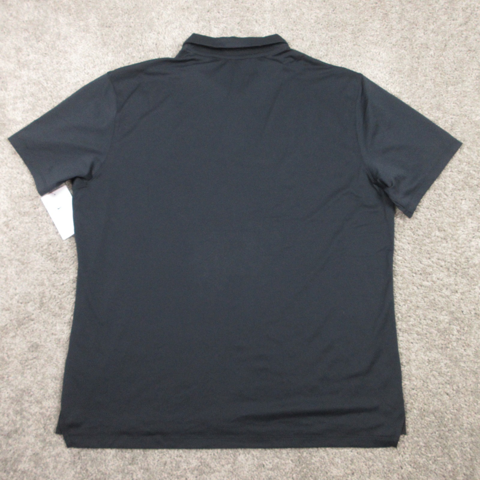 NBA Polo Shirt Mens XL Black Solid Draft Combine Nike Drifit Performance NEW
