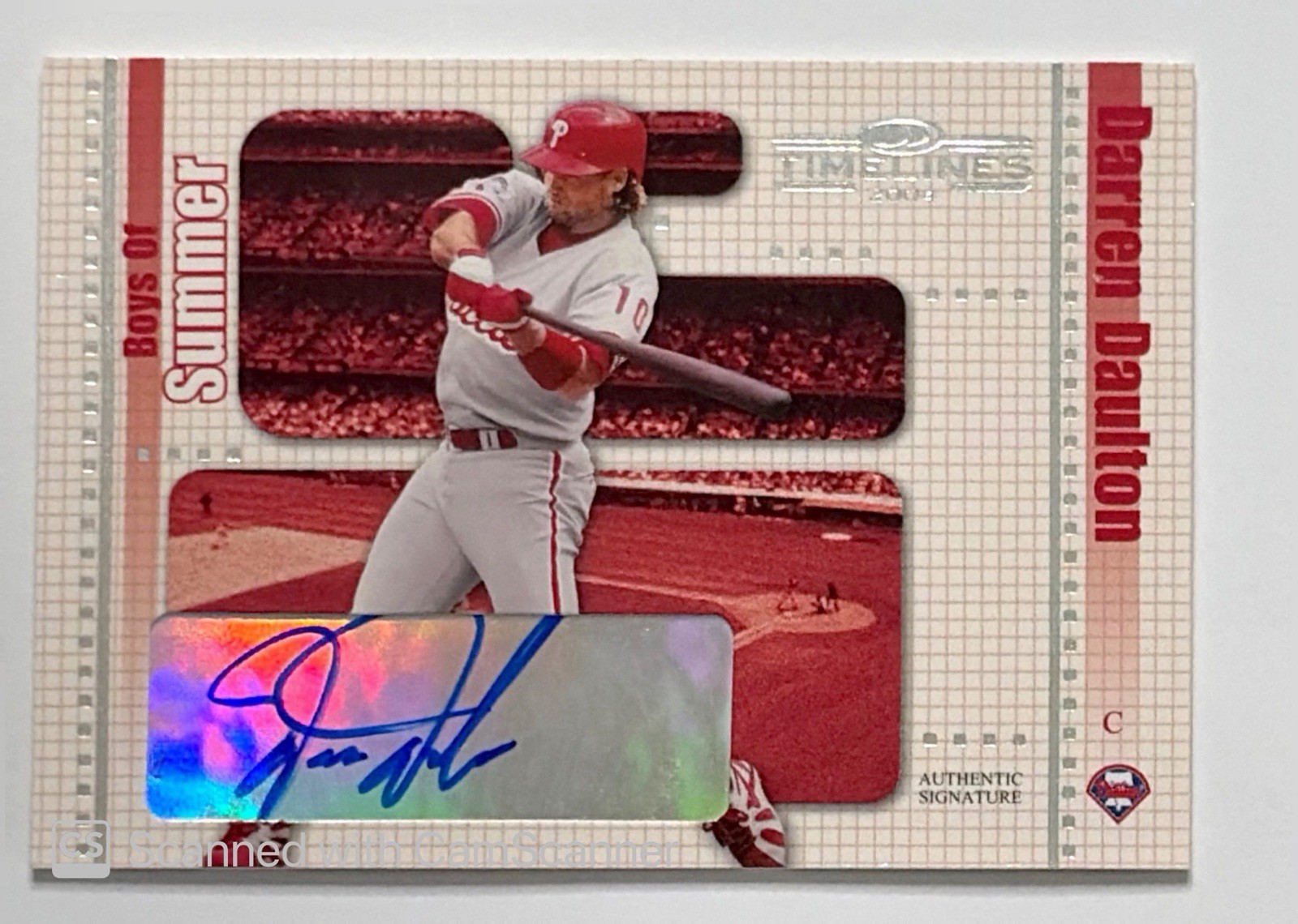 2004 Donruss Timelines #8 Darren Daulton Boys Of Summer Auto Phillies Autograph