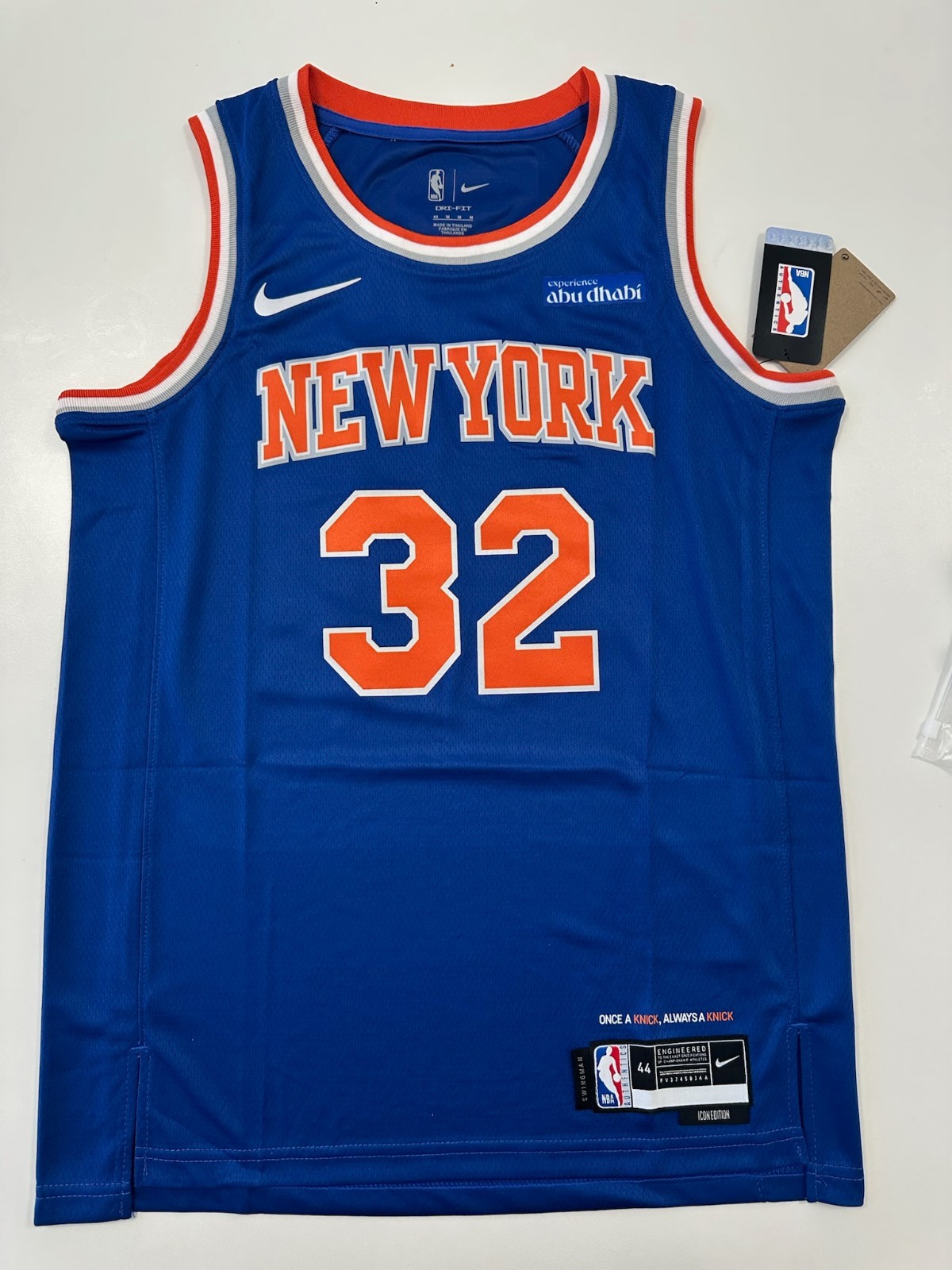 Karl Anthony Towns New York Knicks NBA Finals Icon Edition Size M Jersey