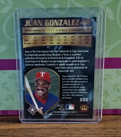 1997 Pacific Silver #200 Juan Gonzalez /67 !