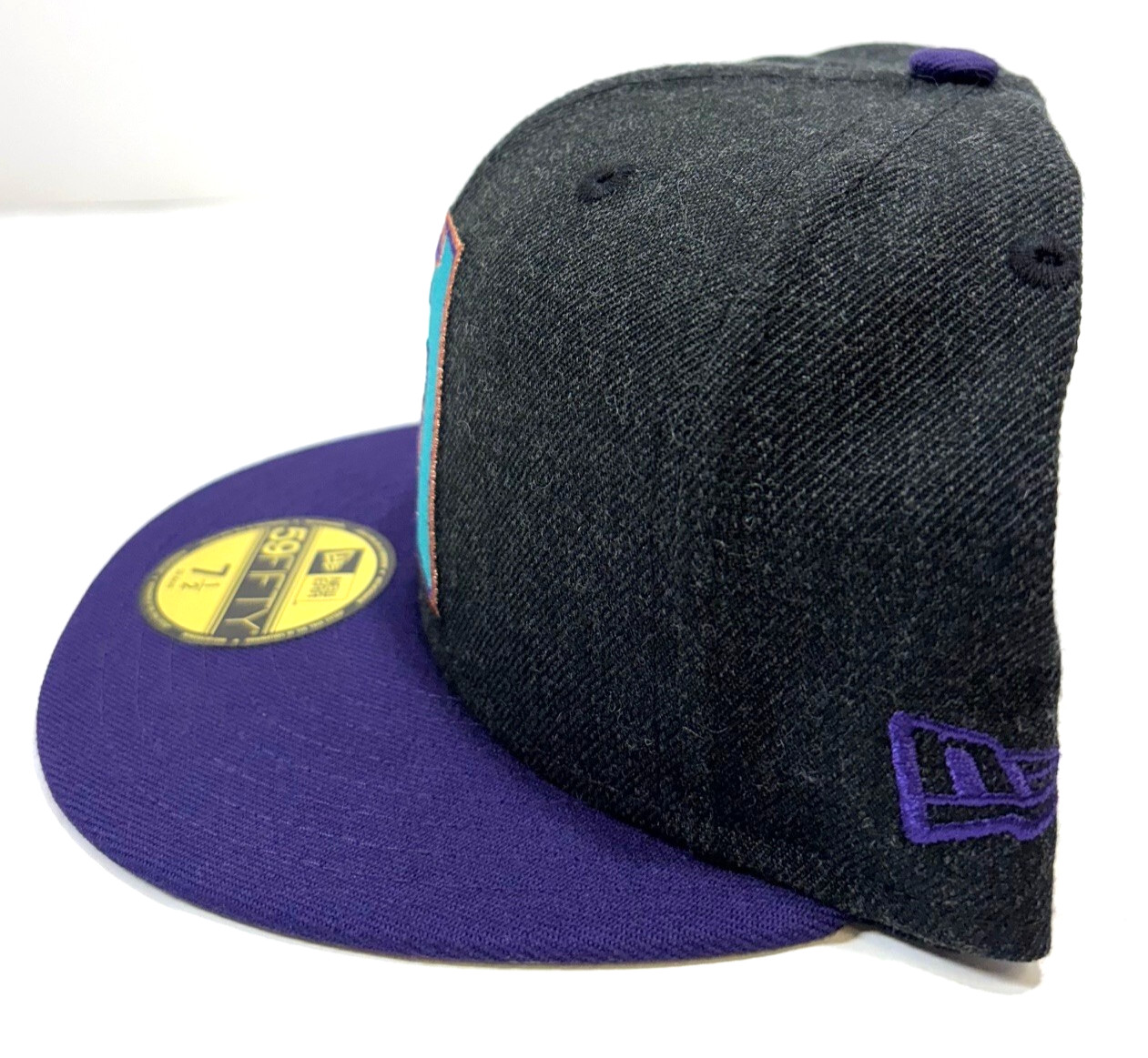 Arizona Diamondbacks MLB NE Cooperstown W.S 2001 Fitted Hat~Black Heather