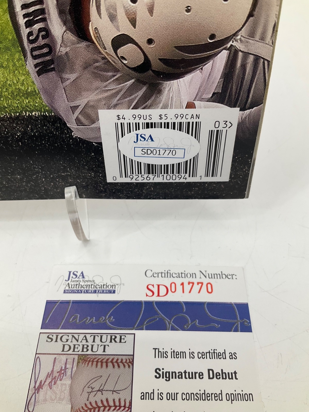 EZEKIEL ELLIOTT SIGNED OHIO STATE BUCKEYES SPORTS ILLUSTRATED MAGAZINE JSA COA