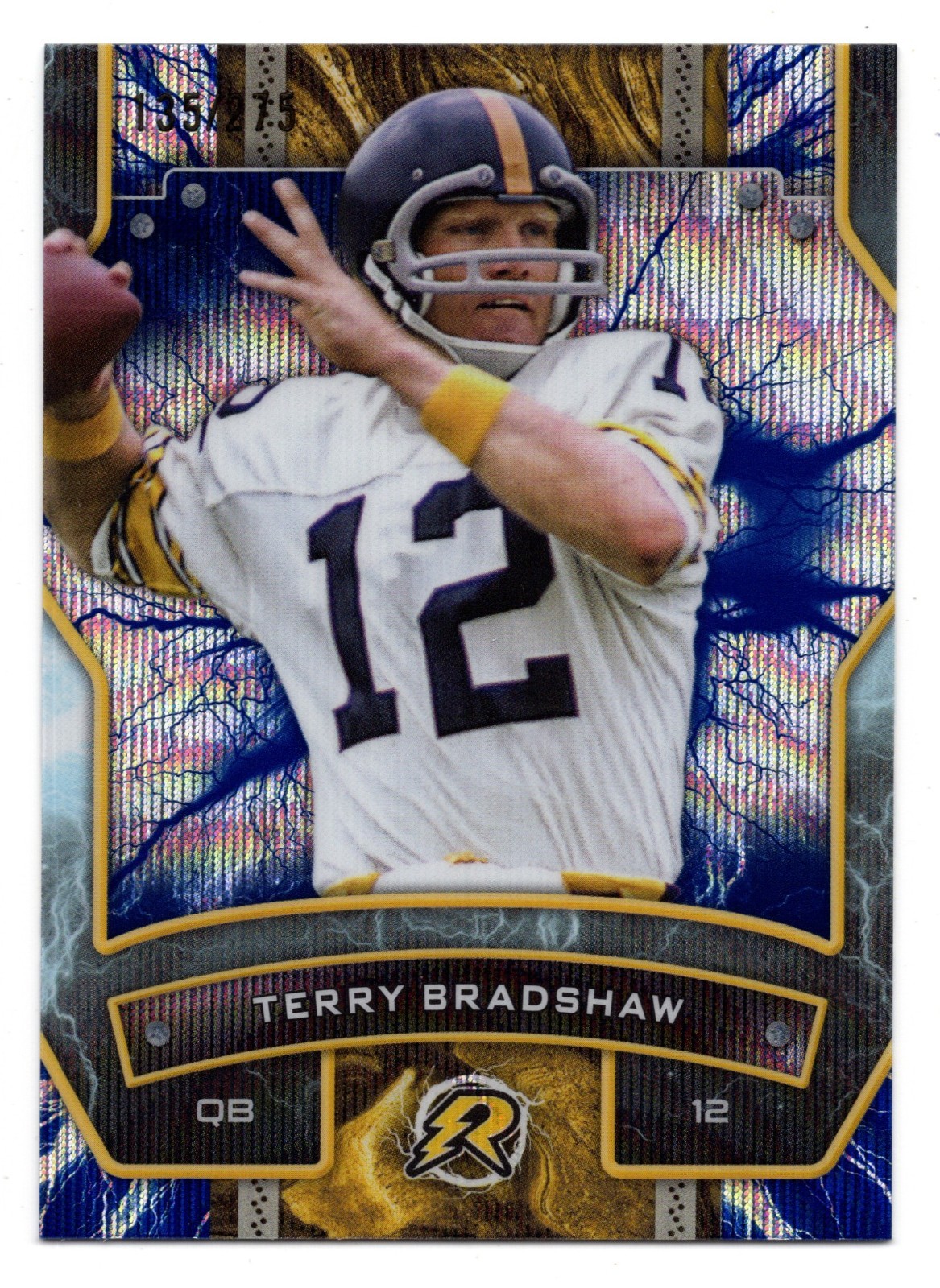 2025 Topps Resurgence TERRY BRADSHAW #88 Navy Surge Refractor /275-Steelers HOF