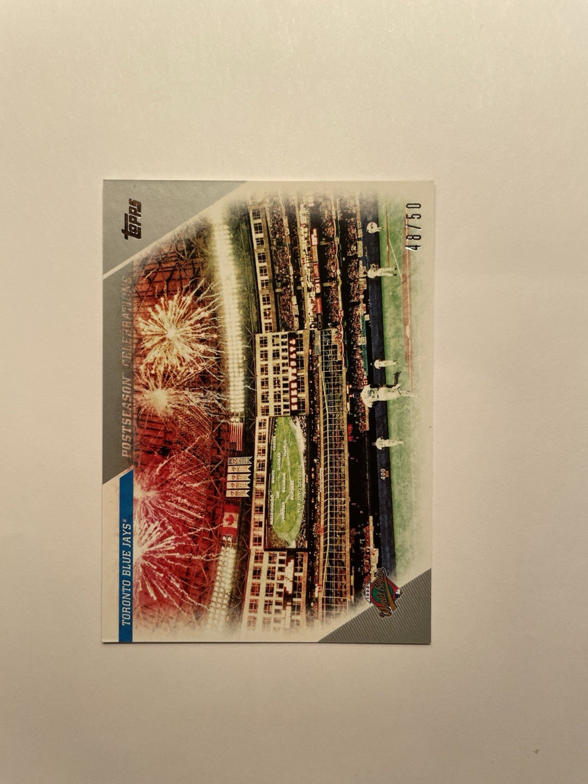 2017 Topps Update Postseason Celebrations Toronto Blue Jays #PC-1 — SILVER /50